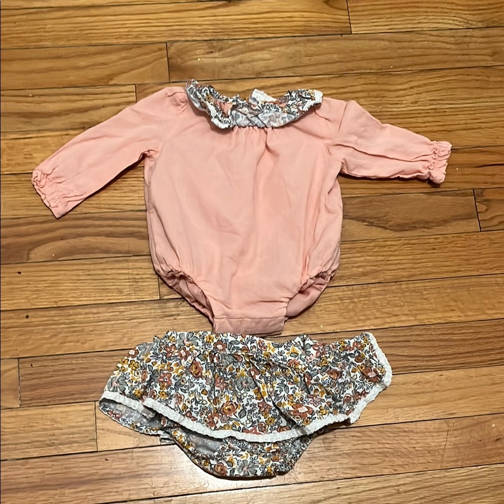 cupcakes & cashmere Pink and Floral Kids Matching Set